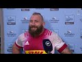 Man of the Match Joe Marler provides another classic post match interview