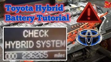 Toyota Hybrid Battery Tutorial - Charging, Capacity Testing, and Balancing Battery Cells.
