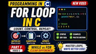 Programming in C | for Loop in C | Explained for Beginners | GXEST204 | KTU BTECH CSE 2024