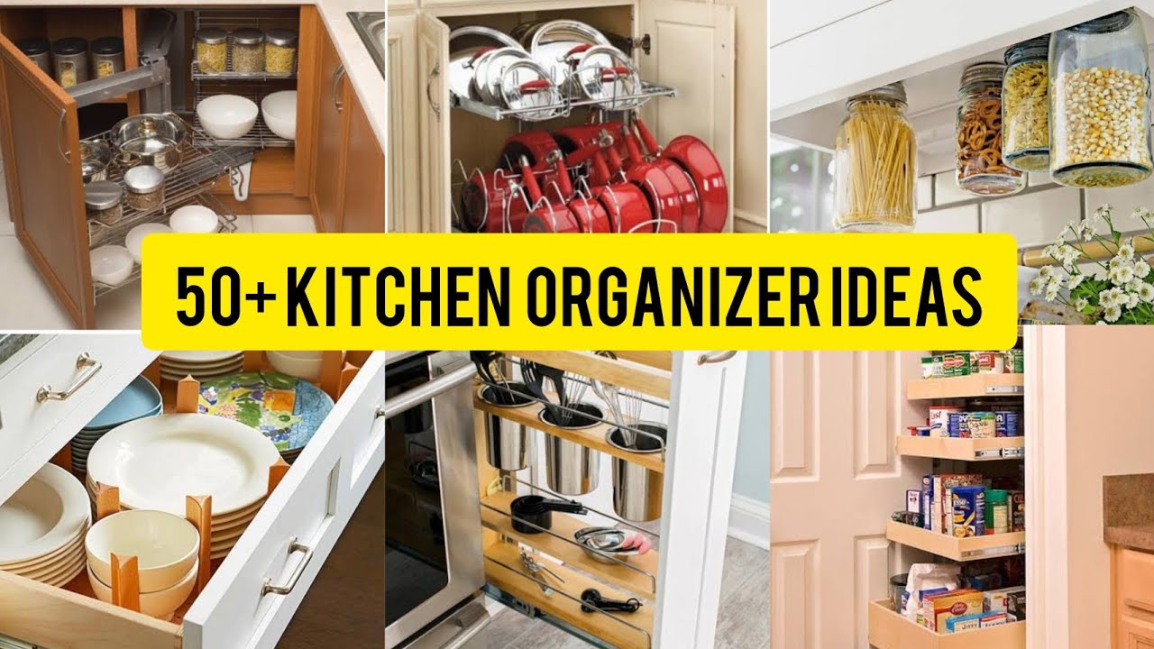 Space Saving Kitchen Organizer Ideas How To Organize Kitchen Cabinets Kitchen Shelves Youtube