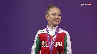 Стилияна Николова - Златен медал на лента Световна купа по художествена гимнастика София 2024
