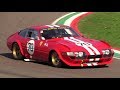 Ferrari 365 gtb4 daytona competizione  on board  pure engine sound on imola racetrack