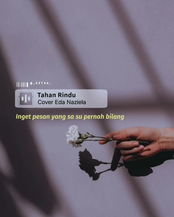 Lagu tahan Rindu cover Eda Naziela