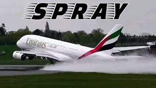 MEGA SPRAY DEPARTURES ✈️ CLOSE UP Birmingham Airport ( BHX )