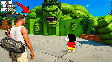 Franklin & Shinchan Found HULK’s SECRET MEGA HOUSE in GTA 5!