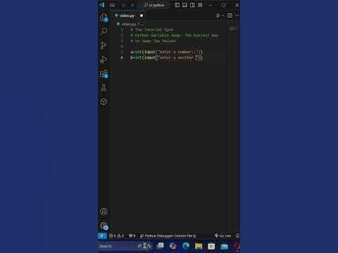 Python Variable Swap The Easiest Way to Swap Two Values #ytshorts # ...