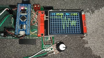 OSCILLOSCOPE STM32 LOW FREQUENCY ANALOG ON TFT ILI9341 SPI SOFTWARE