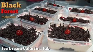 BLACK FOREST ICE CREAM CAKE IN A TUB RECIPE