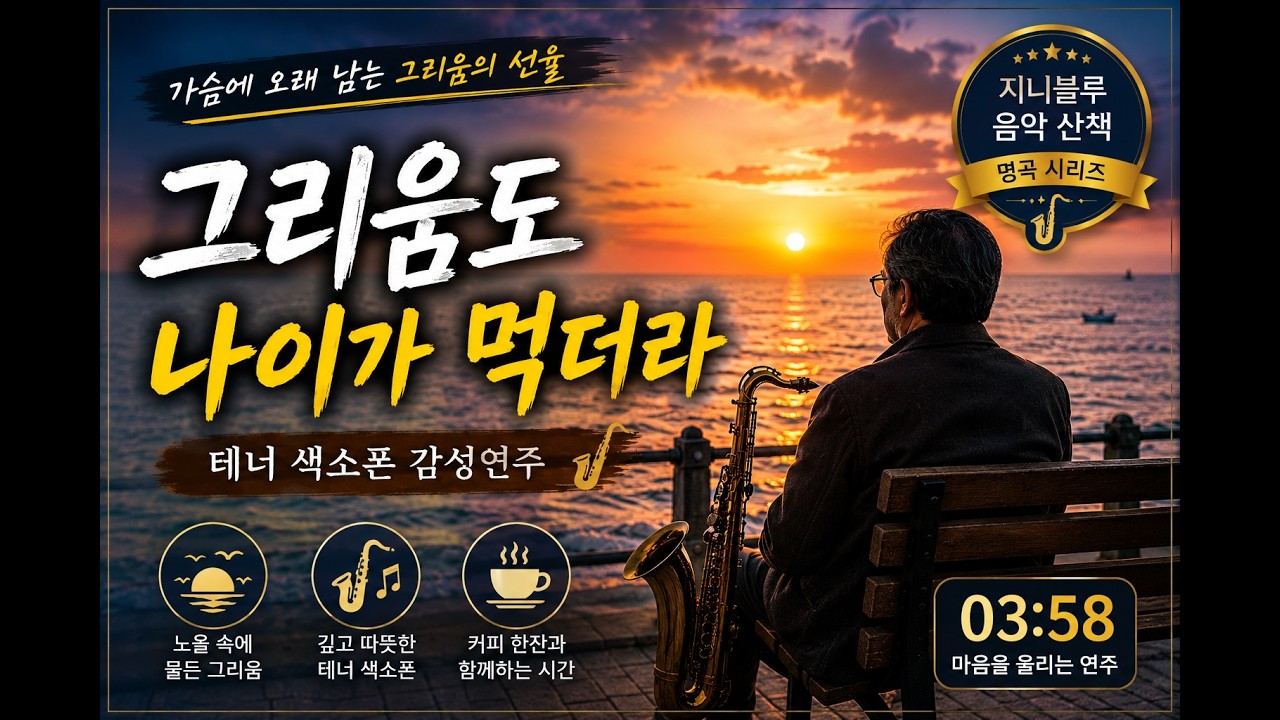 그리움도 나이를 먹더라｜테너 색소폰 감성연주｜가슴 깊이 스며드는 그리움의 선율