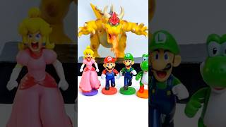 Mario and Friends Run From Giant Bowser! 🏃♂️🔥#mario #supermario #toys