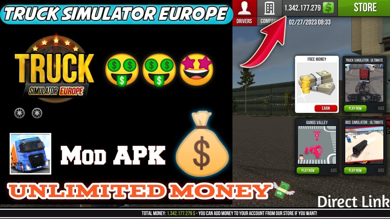 Truck Simulator : Europe Mod apk [Unlimited money] download