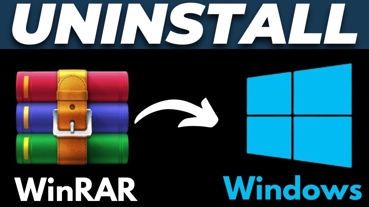 How to Uninstall WinRAR on Windows 10/11 - YouTube