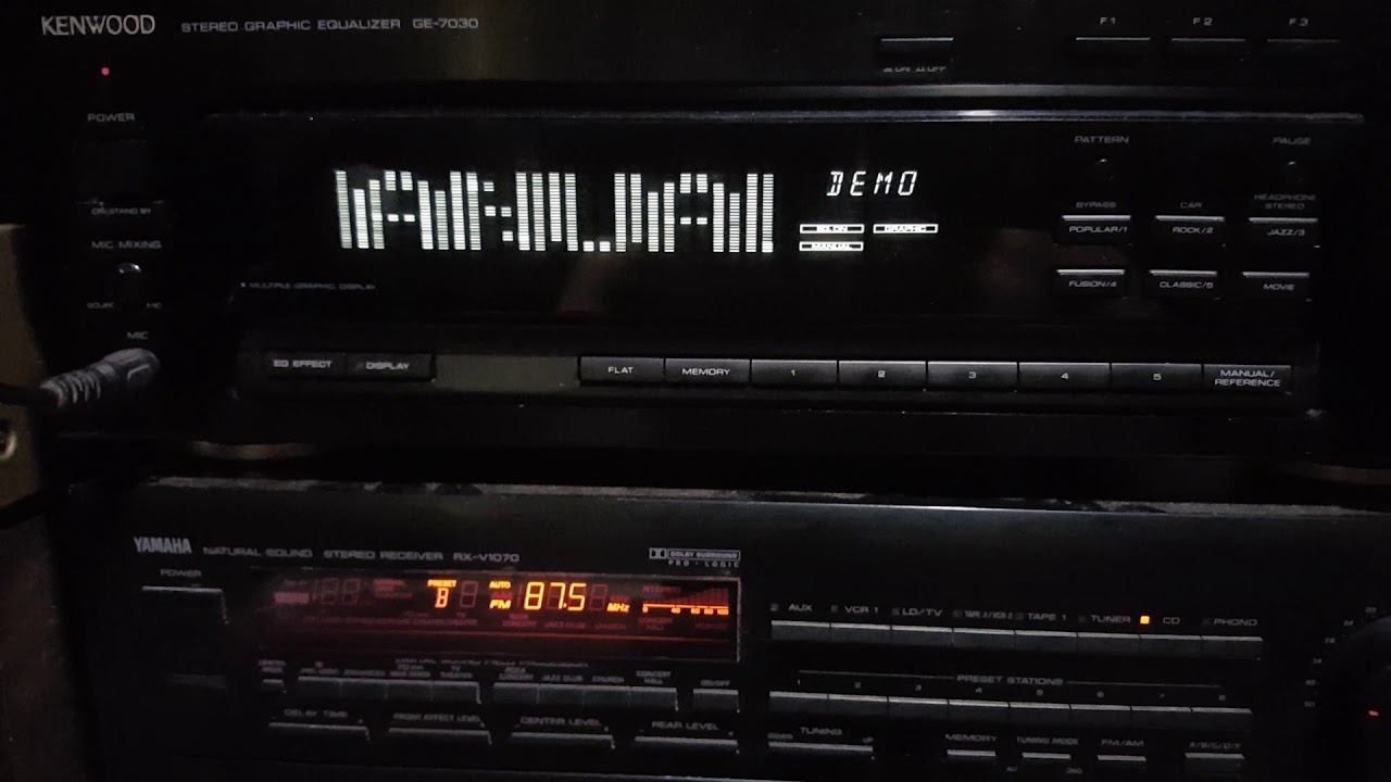 Demo equalizer kenwood ge7030 YouTube