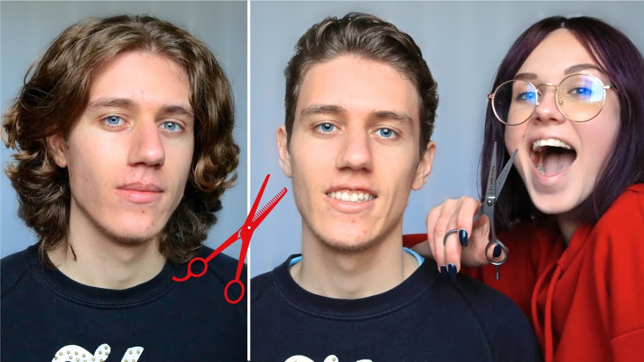 CUTTING OFF MY BROTHER'S HAIR | Long to Short Transformation