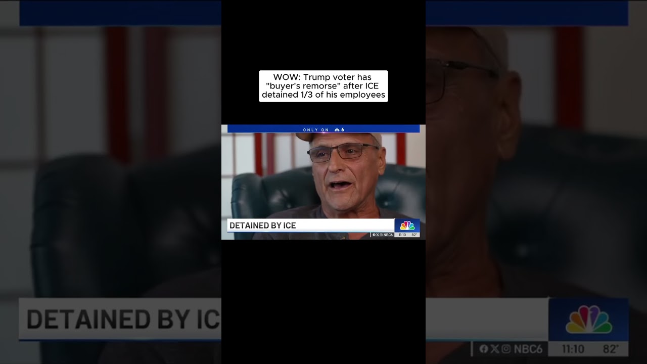 WOW: Trump voter has "buyer's remorse" after ICE detained 1/3 of his employees