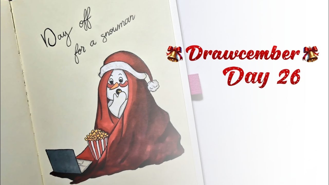 DRAWCEMBER 2025 – Day 26 | Blanket | 31 Days of Drawing - YouTube