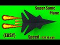 Easy PAPER PLANE that FLY FAR || BEST Paper Airplanes || Planes || (Easy) SUPER SONIC PLANE