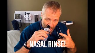 Nasal Rinse Technique. Tips to make it more comfortable