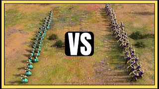 Aoe4 | Javelin Thowers vs Archers (Poisoned Arrows) | IMPERIAL AGE