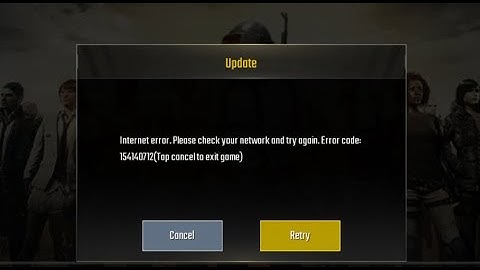 How to fix PUBG Mobile Internet error. Error code: 154140712