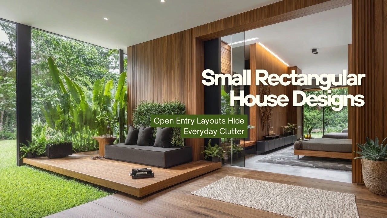 Rectangular Object In House How Do Small Rectangular House Designs Hide Clutter While Keeping an ...