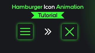 Create a Hamburger Icon using HTML & CSS only