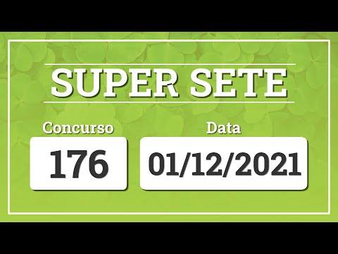 Resultado do sorteio da Super Sete 176