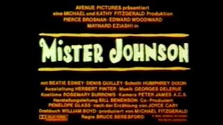 Mister Johnson - Trailer (1990)