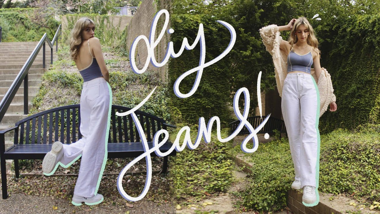DIY Jeans! | Pattern Available | Sewing Denim Scratch (yes they have super big 👀) - YouTube