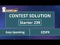 Easy Speaking | EZSPK | Starter 239 | CodeChef Official Solution