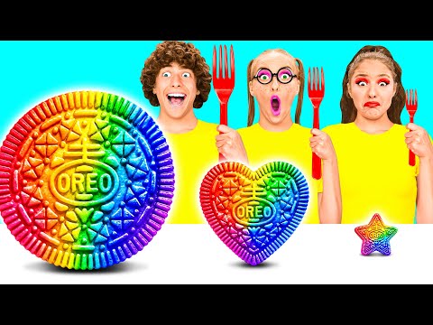 Big, Medium and Small Plate Challenge | Awesome Hacks and Tricks by BaRaDa Challenge