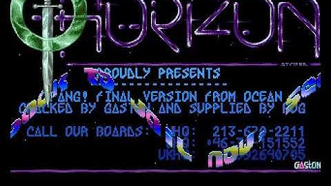 Horizon   Pang! mp4 HYPERSPIN AMIGA INTRO CRACKTRO DEMO COMMODORE NOT MINE VIDEOS