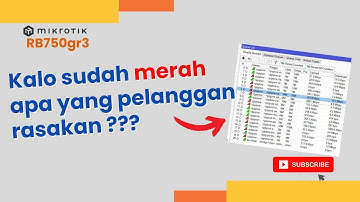 KENA KOMPLAIN PELANGGAN !!! CARI PENYEBAB INTERNET LEMOT | TUTORIAL MIKROTIK RB750GR3