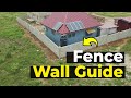 From start to finish building a fence wall in ghana