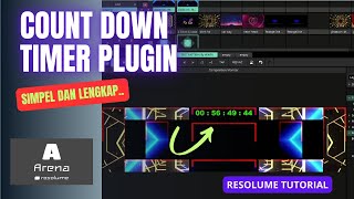 Count Down Timer Plug in Resolume || Resolume Tutorial