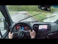 2019 Mercedes Benz Sprinter 3500XD POV Rainy Day Drive Binaural Audio 