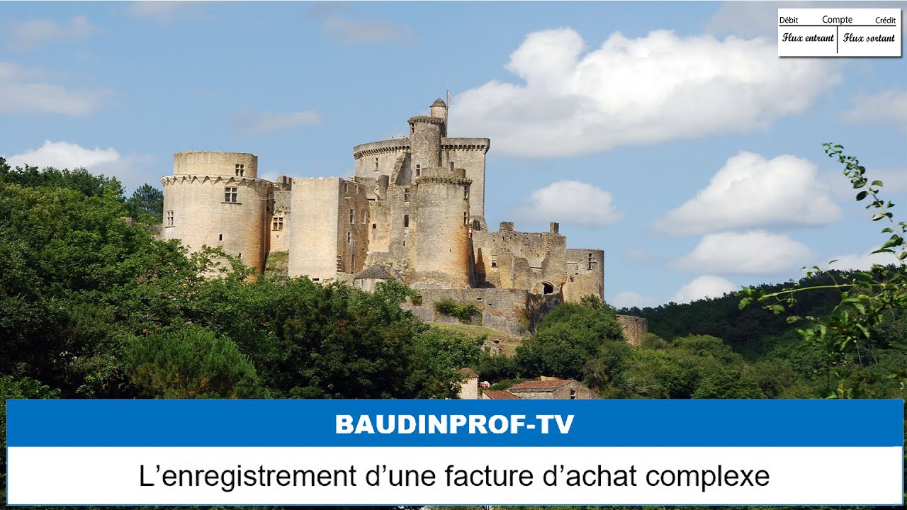 Enregistrement d'une facture d'achat complexe.