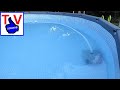Poolsauger poolroboter von intex bei der arbeit  pool cleaner roboter in action  swimmingpool