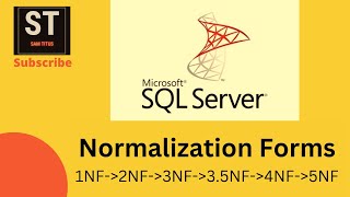 Normalization Forms (1NF, 2NF, 3NF, 3.5NF, 4NF, 5NF) in SQL (Tamil)