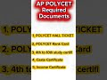 AP POLYCET Required Documents 2026