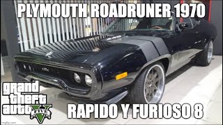 Plymouth Roadruner 1970 De Toretto Auto De Rapido Y Furioso 8 Gta V Online