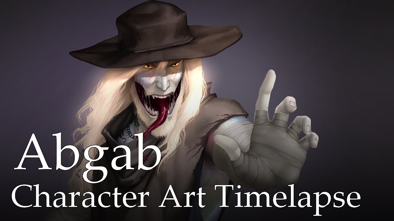 Abgab - Character Art Timelapse