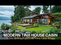 Elegance meets nature a modern tiny house cabin retreat by the tranquil waterfront