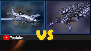 USA P-51 Mustang vs Scrin Planetary Assault Carrier