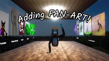 I added a FAN-ART ROOM to my GORILLA TAG FAN GAME! | Devlog #3