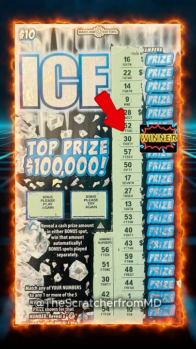 🥶ICE COLD WIN!💰| Daily Scratch🗓️ | Maryland Lottery | #scratchofftickets