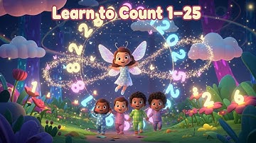 Magical Number Song 1–25 for Children | Learn to Count 1–25 – A Sparkling Counting Adventure