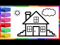 House drawing for kids and toddlers  how to draw a cute house   house housedrawing