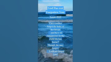 Thumbnail of God has not Forgot You: Isaiah 49:15 🎶 by Cece Winans #motivation #music #inspiration #bible #gospel