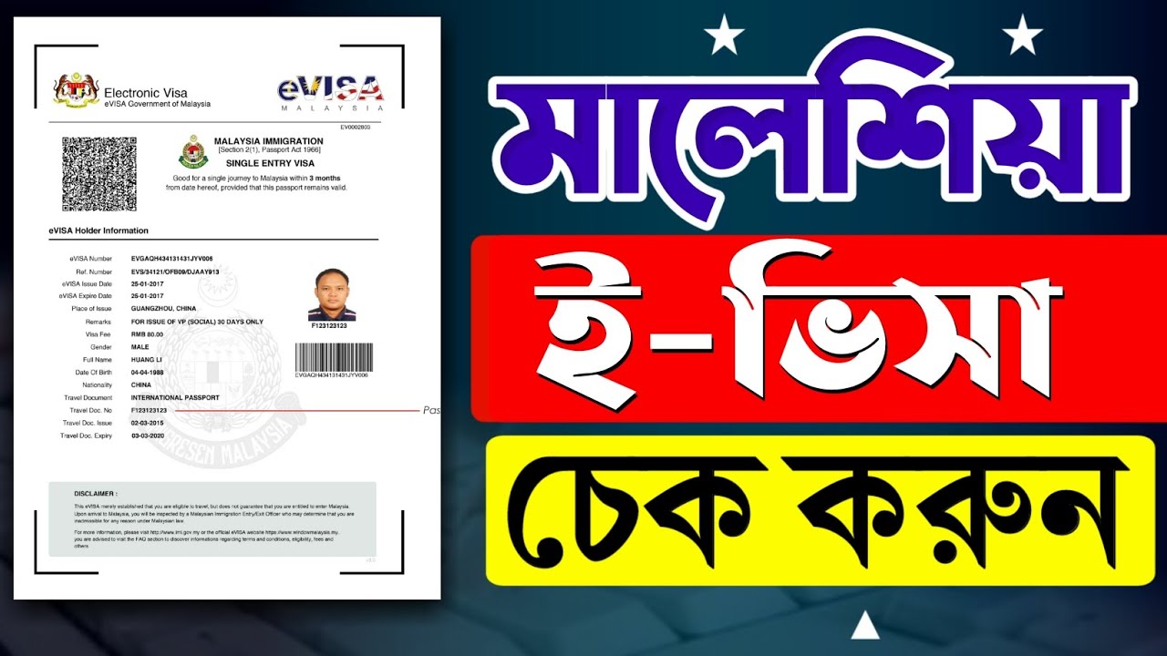 মালয়েশিয়া ভিসা চেক: সহজ উপায় ও নির্দেশিকা